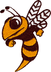 Hornet Embroidery Design by Embroidery Central