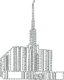 Seattle Washington Temple-outline only
