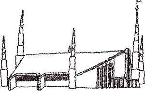 Boise Idaho Temple- Outline Only