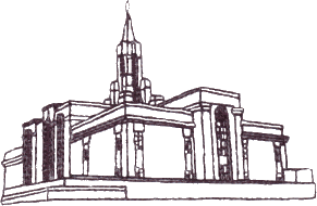 Bountiful Utah Temple - Outline only