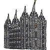 Salt Lake Temple- small filled
