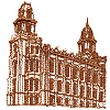 Manti Temple - small outline