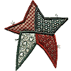 Four-Colored Star Appliqué