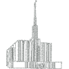Seattle Washington Temple-outline only