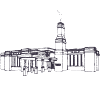 Anchorage Alaska Temple-Outline only