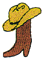 Western Hat and Boot 