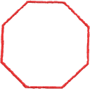 Stop sign border