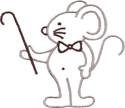 Mouse W/Cane