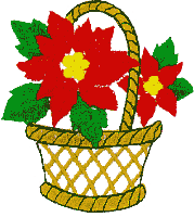 Poinsettia Basket