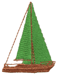 Tall Sailboat in a Lull