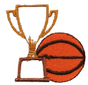 Basketball and Trophy