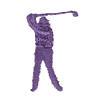 Teeing Golfer silhouette