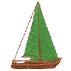 Tall Sailboat in a Lull