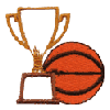 Basketball and Trophy