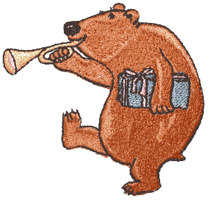 Horn Playing Bear