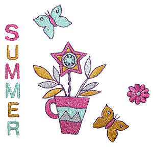 Summer Flower Pot