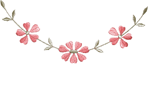 String of flowers 
