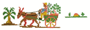 Flowers carriage