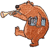 Horn Playing Bear