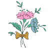 Tied flowers 