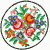 Flower arrangement in circle