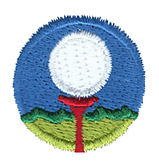 Golf Ball in Circle