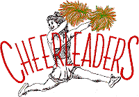 Leaping Cheerleader Logo
