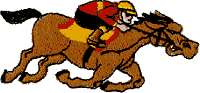 Cartoon Jockey, Horse