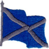 Flag - Scotland folded