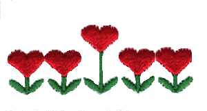 flowers with hearts