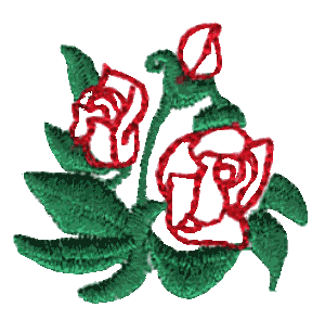 Roses and leaves