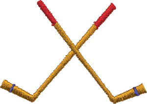 Crossed Hockey Sticks
