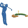 Golfer and Green