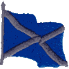 Flag - Scotland folded