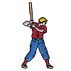 Baseball Player at Bat