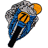 Blue Racing Motorcycle