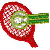 Tennis Racket and Ball Action