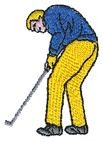 Golfer Putting