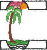 Stylized Palm Tree Scene