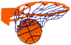 Basketball swoosh