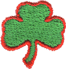 Clover with outline