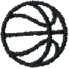 Basketball outline