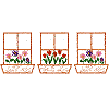 Window Sills with Flower Pots