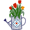 Tulips in a can