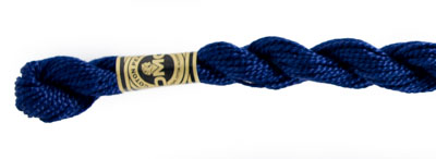 DMC Pearl Cotton Skeins Article 115 Size 3 / 823 DK Navy Blue