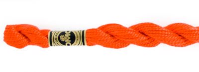 DMC Pearl Cotton Skeins Article 115 Size 3 / 946 MD Burnt Orange