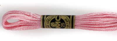 DMC 6 Strand Cotton Embroidery Floss / 151 V LT Dusty Rose