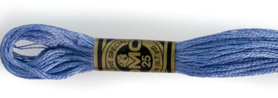 DMC 6 Strand Cotton Embroidery Floss / 156 MD LT Blue Violet
