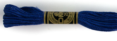 DMC 6 Strand Cotton Embroidery Floss / 158 MD V DK Cornflower Blue
