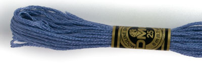 DMC 6 Strand Cotton Embroidery Floss / 160 MD Gray Blue